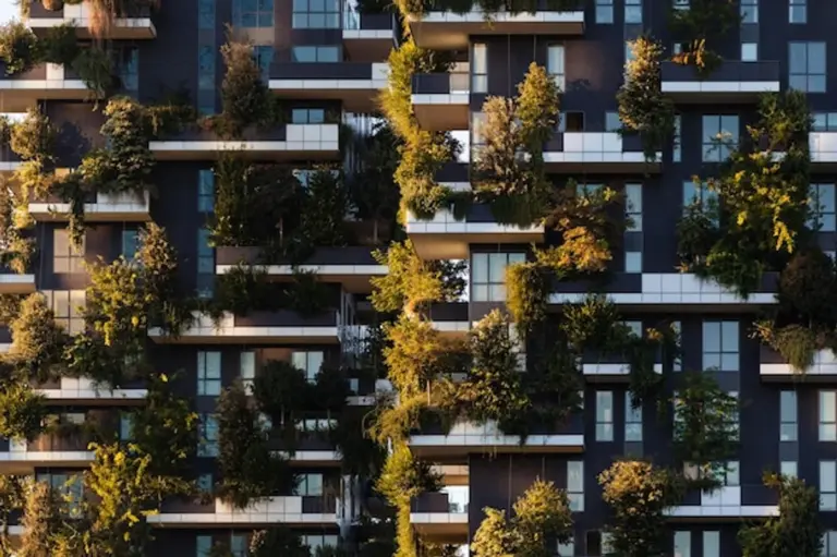 vertical garden stylish modern apartment Germany