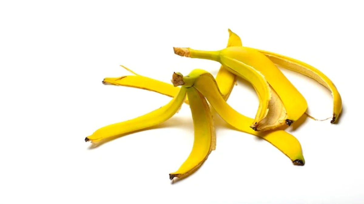 washing banana peel for fertilizer