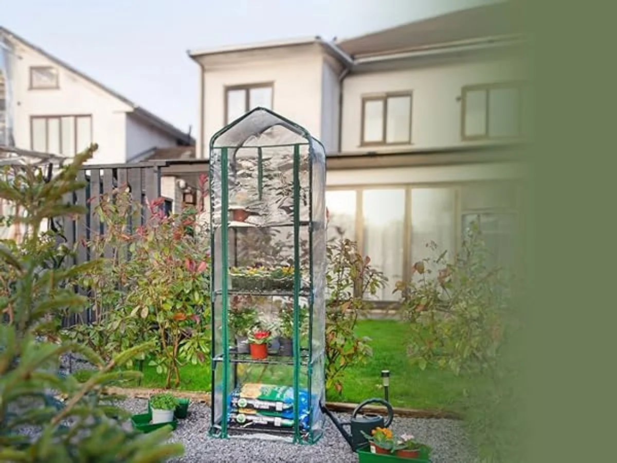 portable greenhouse small garden German allotment