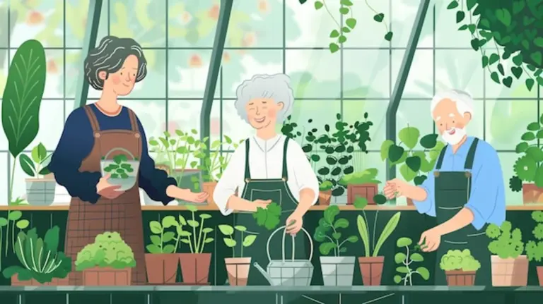 elderly urban balcony vegetable garden