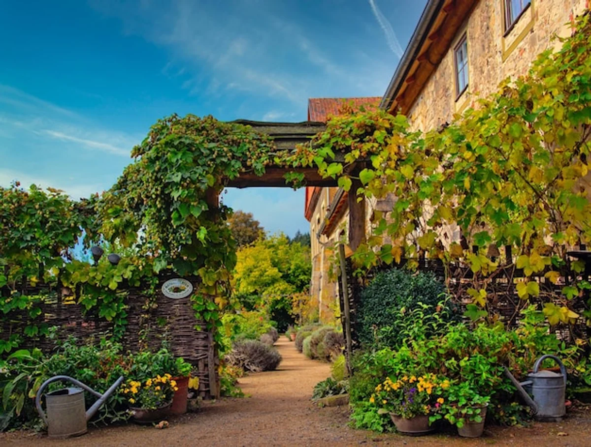 perennial garden pathways German design