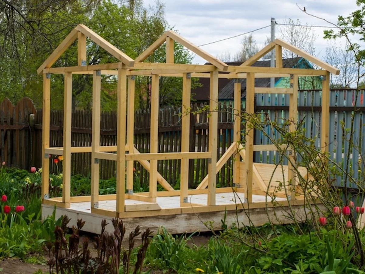 old window frames greenhouse diy rustic garden project