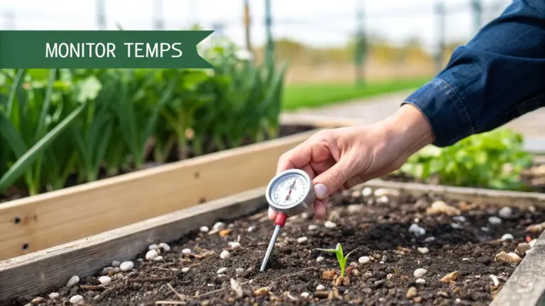 early sowing garden mistake frost risk seedling German spring