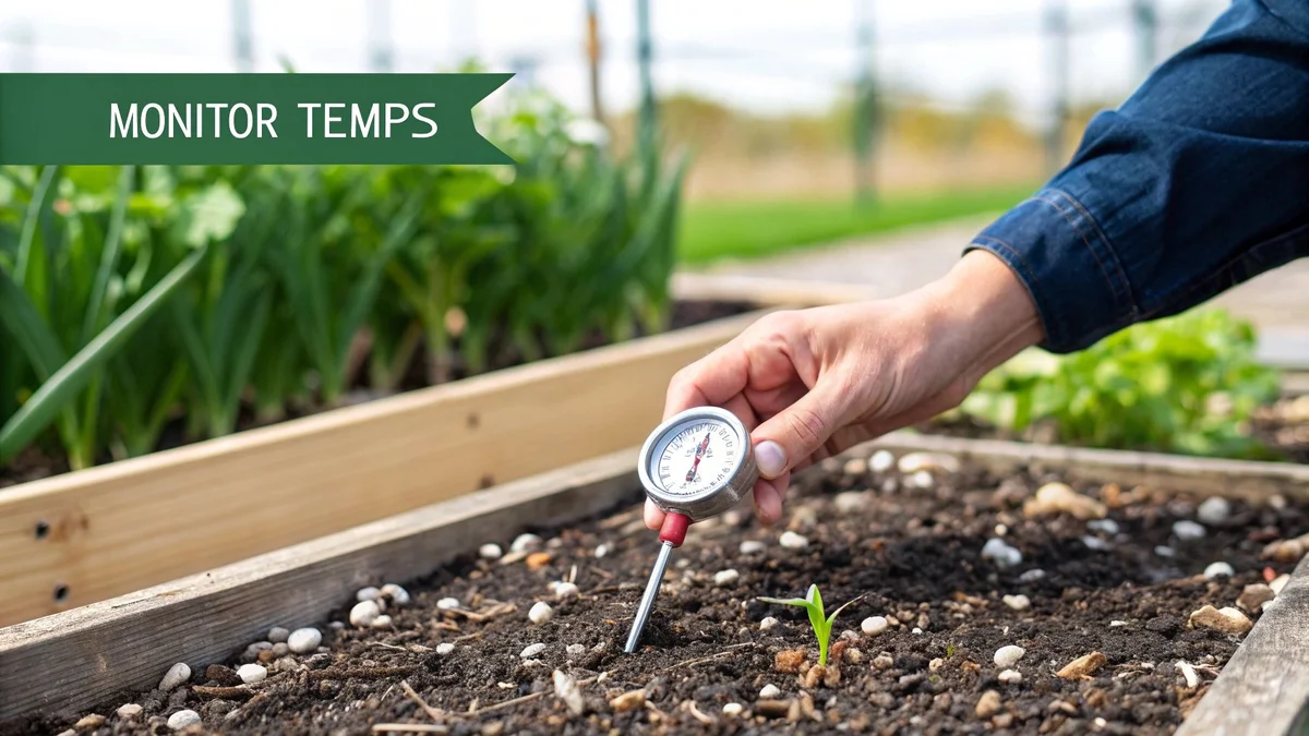 early sowing garden mistake frost risk seedling German spring