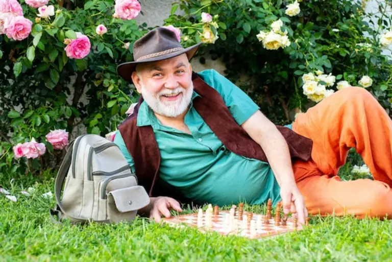 elderly enjoying garden lawn senior care