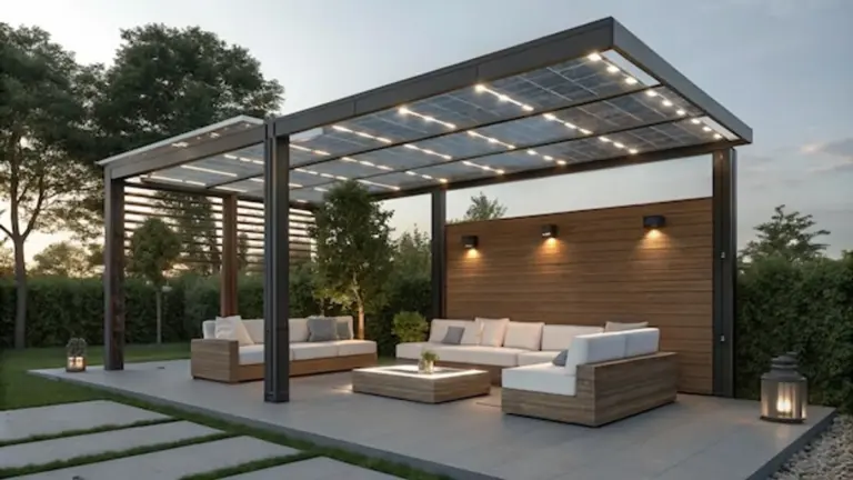 modern stylish outdoor rain protection