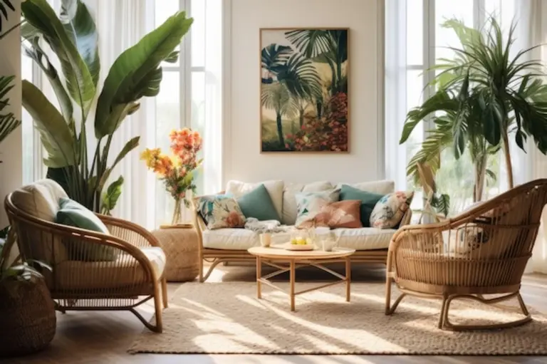 elegant living room feng shui plants interior