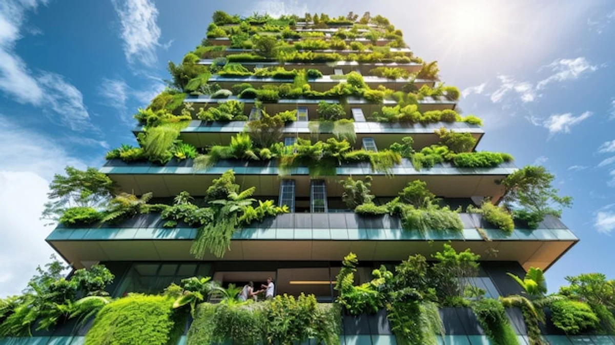 vertical gardening urban balcony lush plants