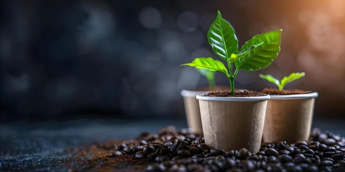 coffee grounds garden flowers sustainability