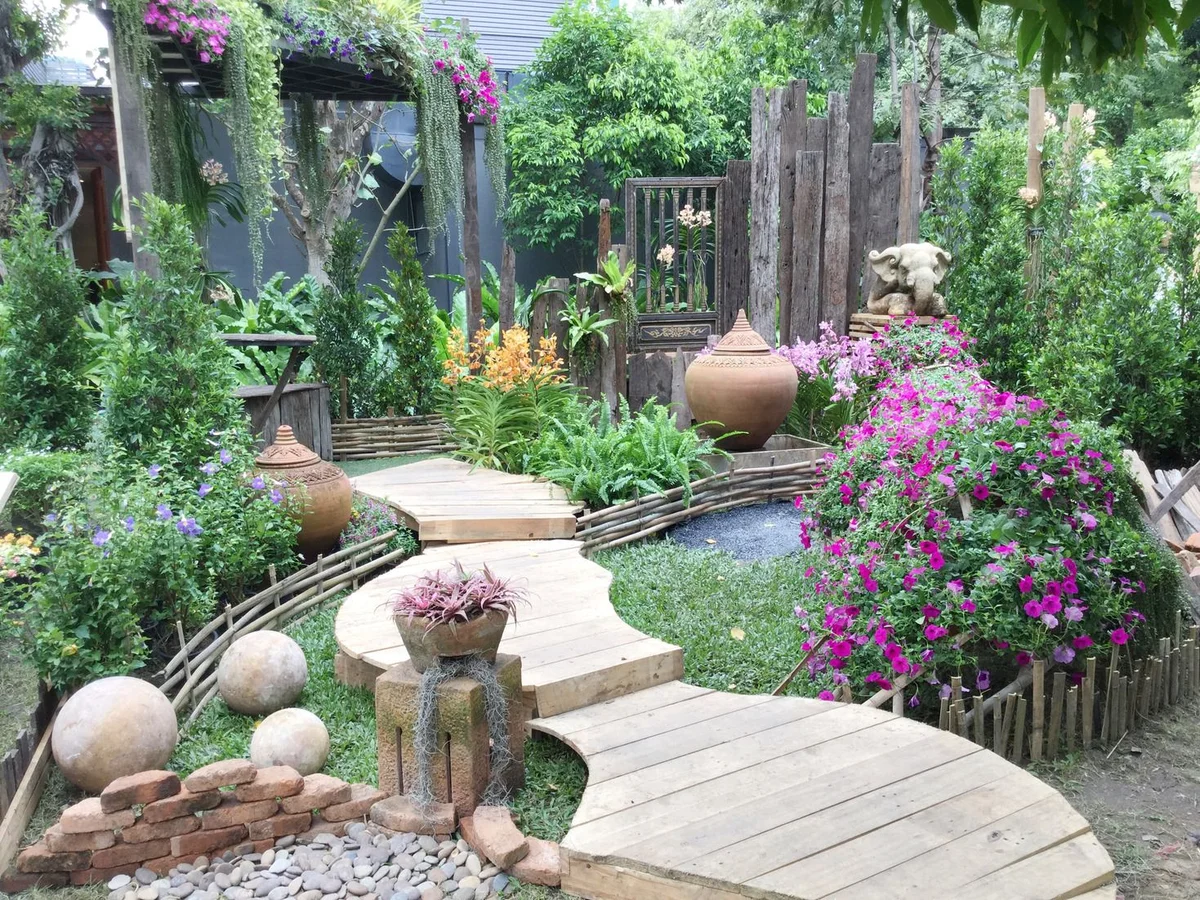 feng shui garten inspiration sunny day zen