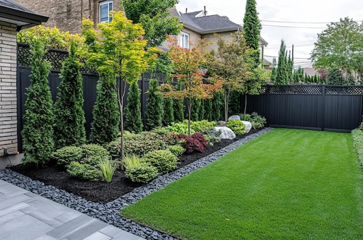 contemporary garden hedge lush privacy Germany