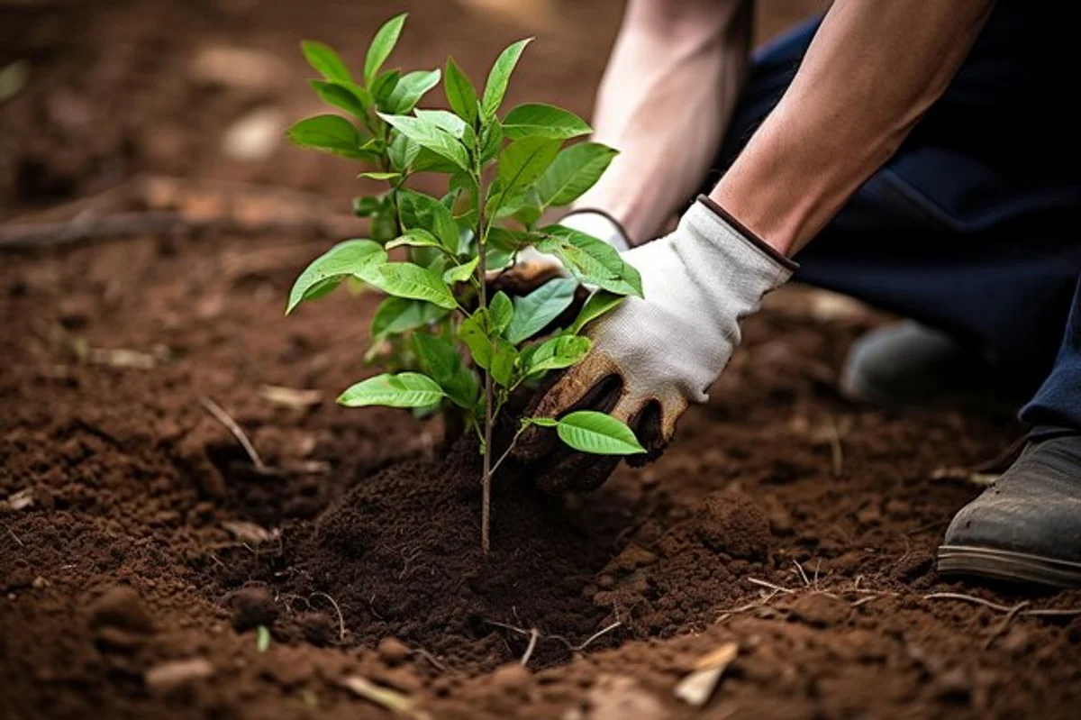 garden mulching water conservation