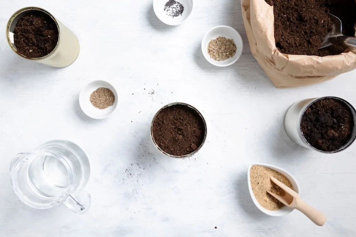 coffee grounds in home garden plants