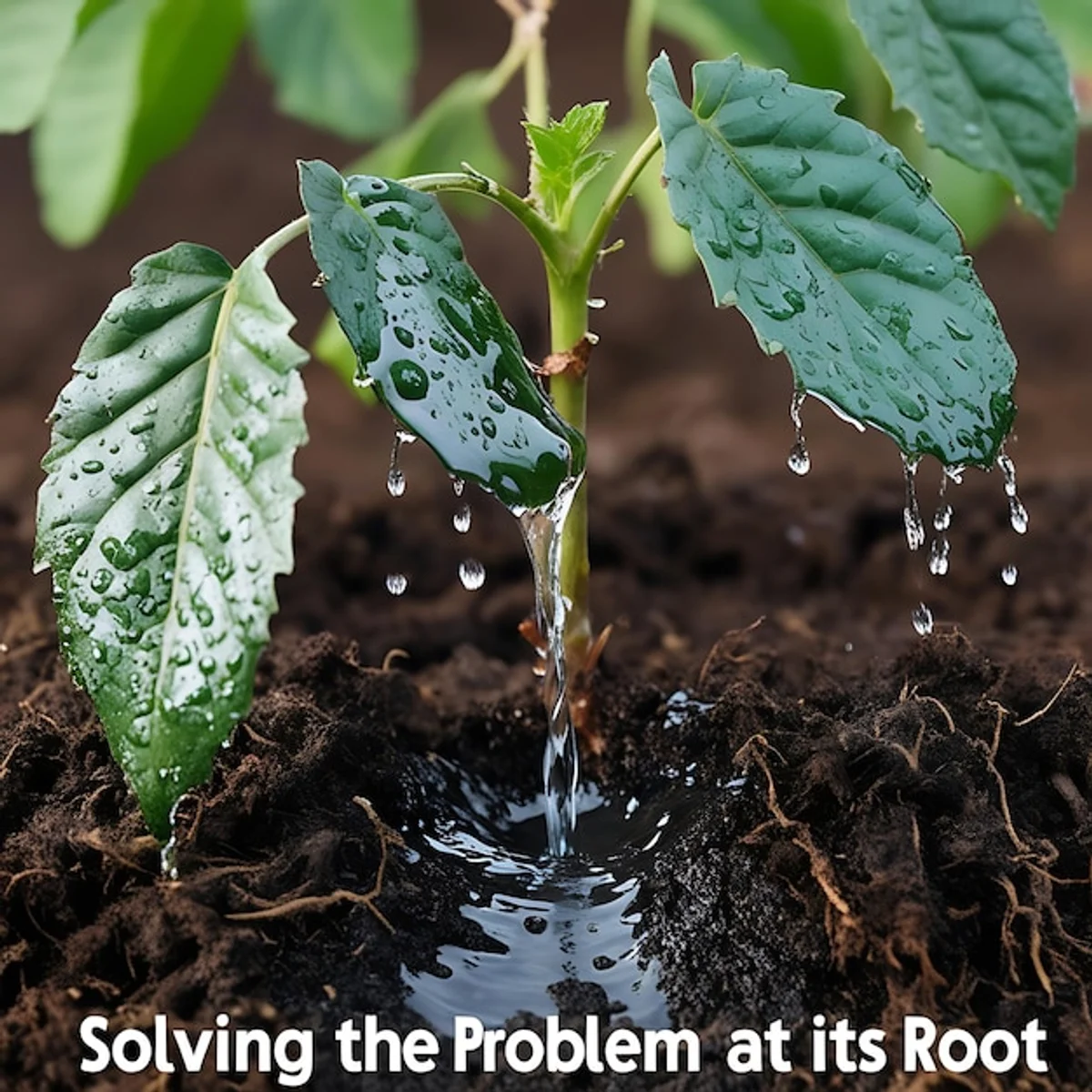 person checking moisture of houseplant soil with finger