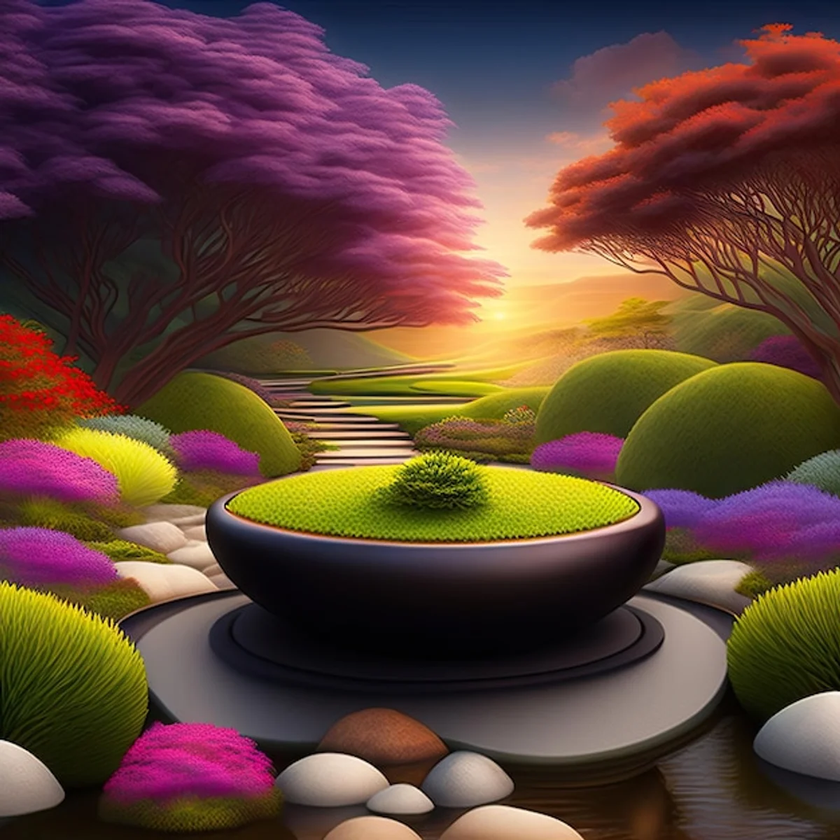 feng shui greenhouse sunrise plants harmony