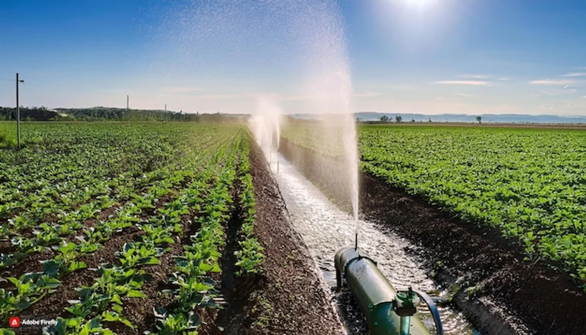 watering tomato seedlings german garden hands morning