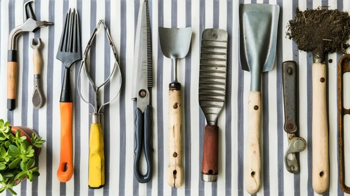 vintage garden tools before after restoration