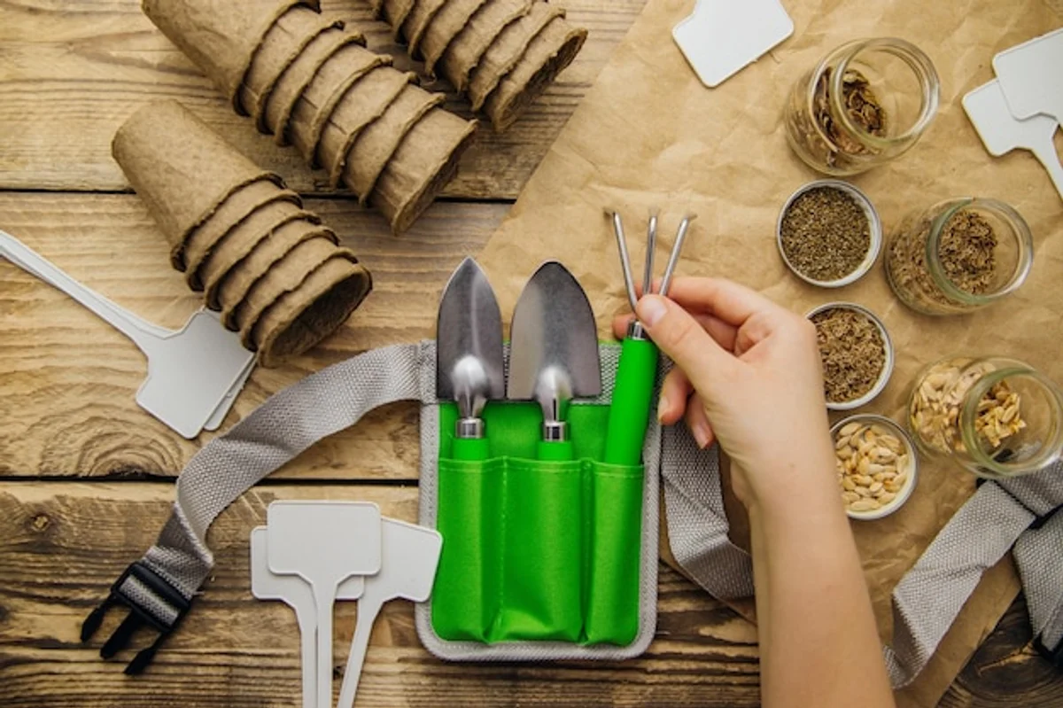 senior gardening ergonomic tools flower bed