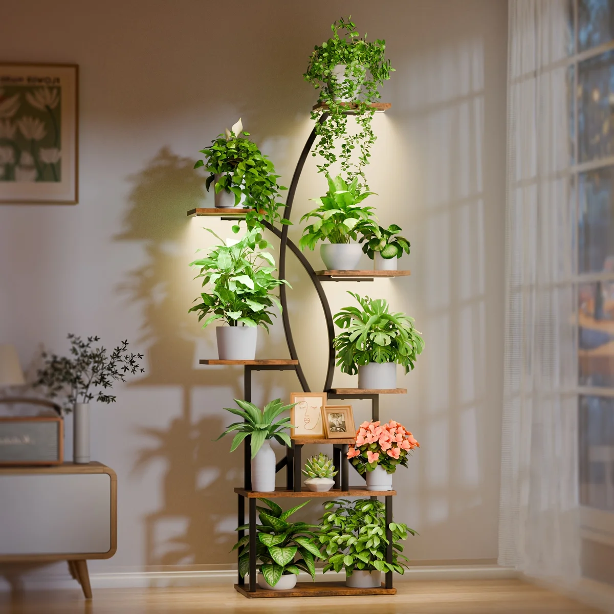 pothos plant shelf small german apartment modern