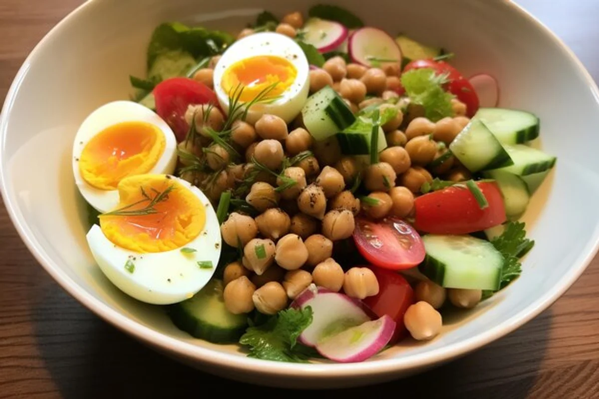 boiling eggs for salad freshness