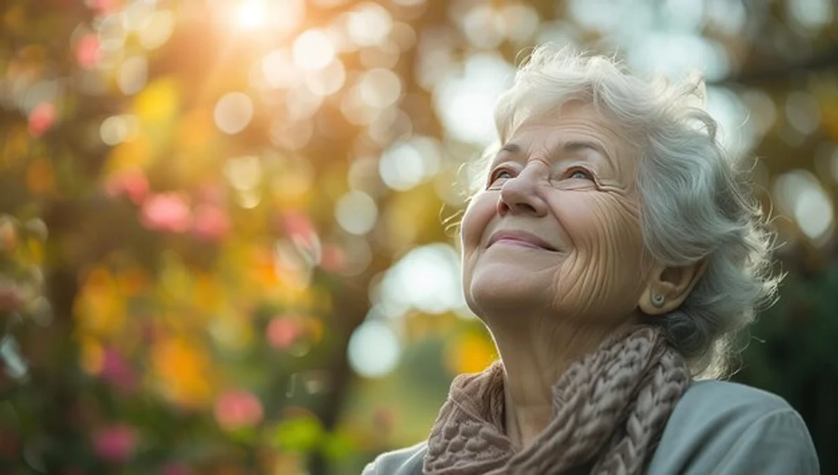 elderly gardening harmony autumn