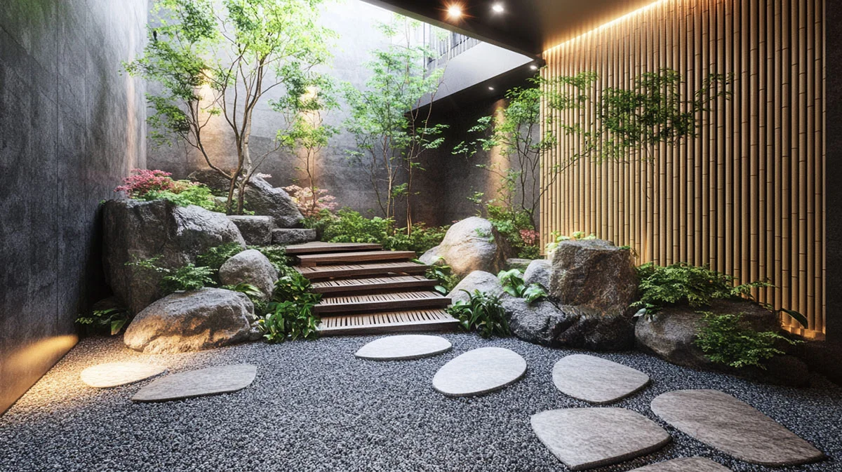 feng shui garden details autumn elderly