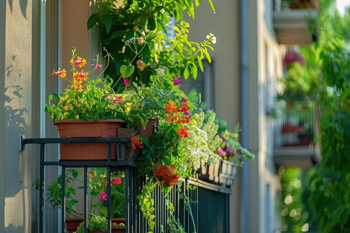 urban balcony garden planting spring