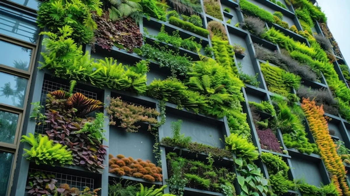 vertical garden urban balcony germany vibrant lush
