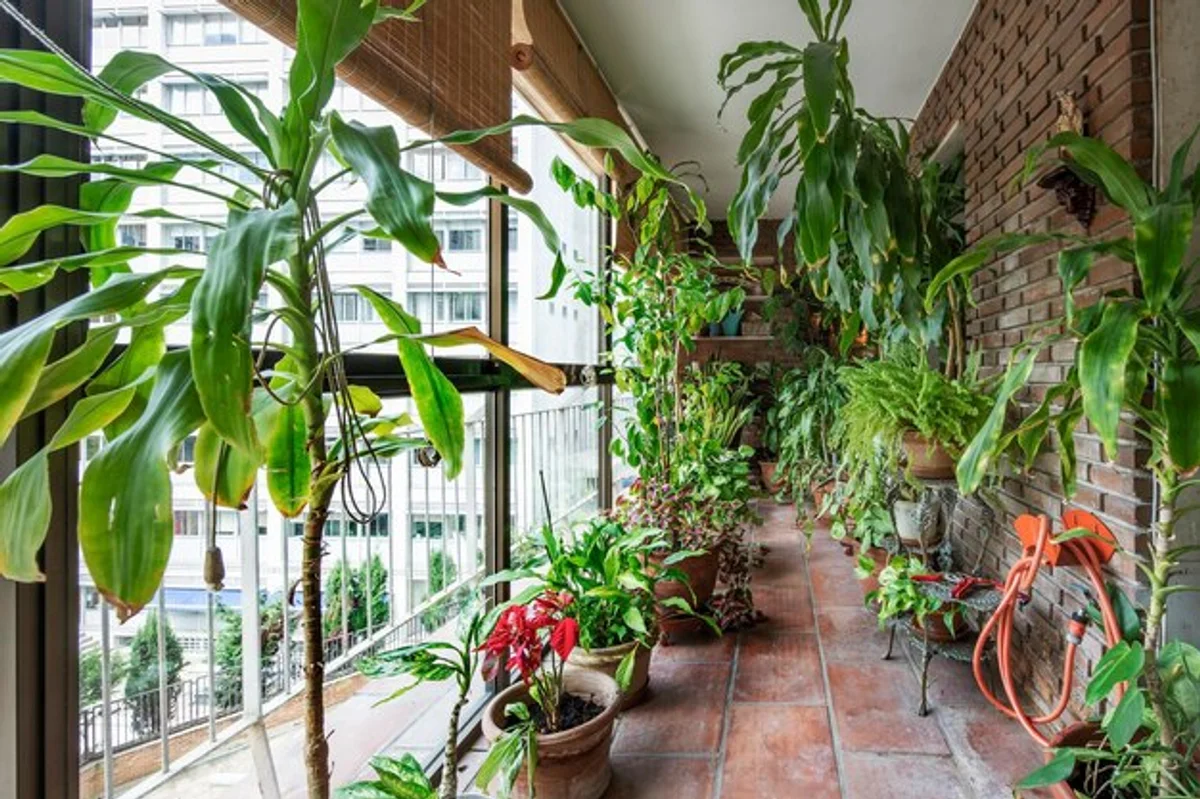 vertical garden on balcony urban germany