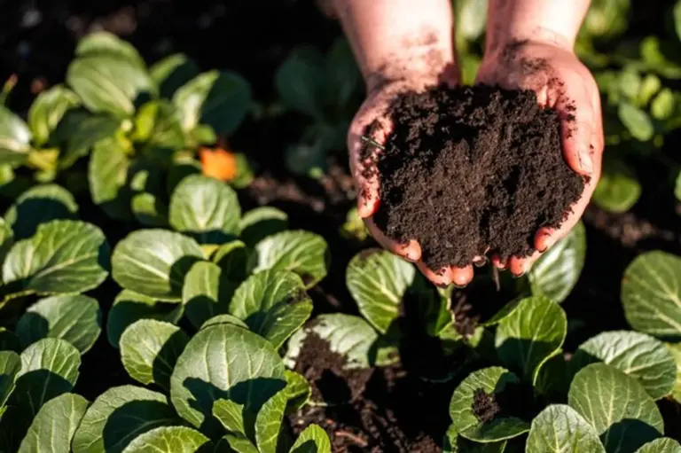 natural fertilizer for home gardens close up vibrant soil