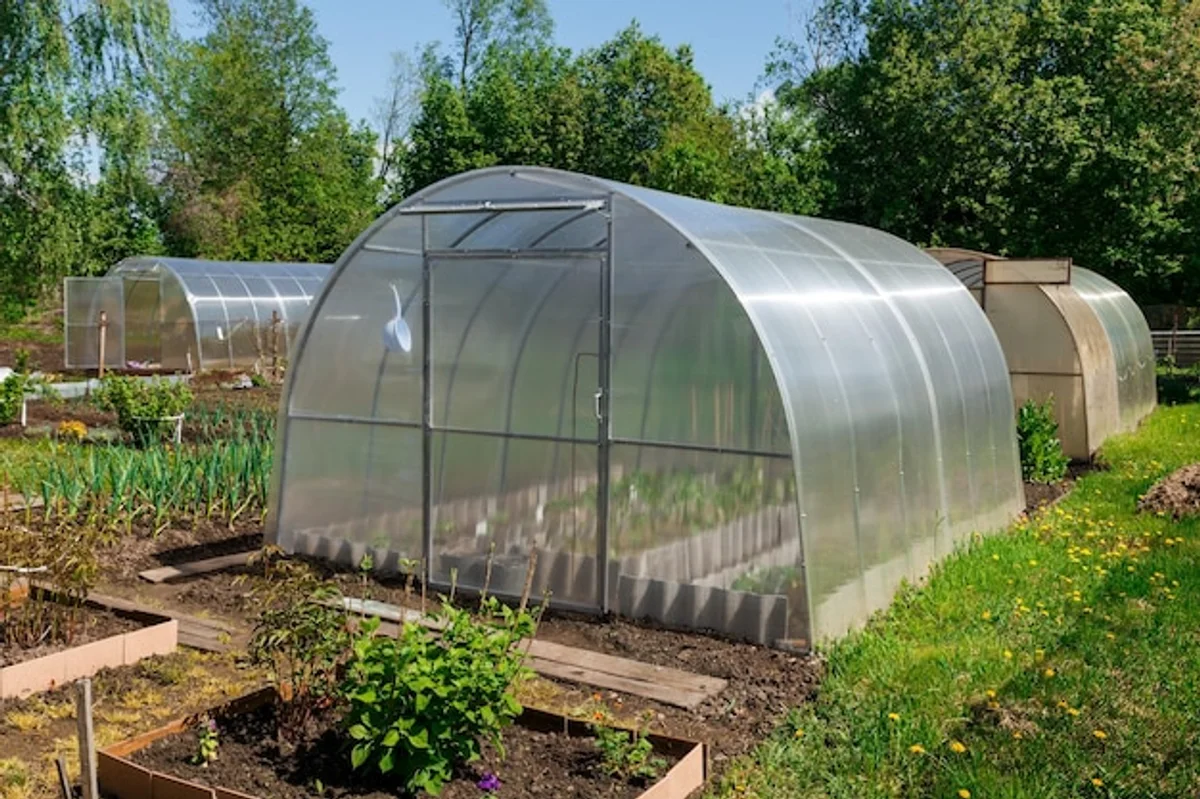 modern polycarbonate greenhouse germany garden