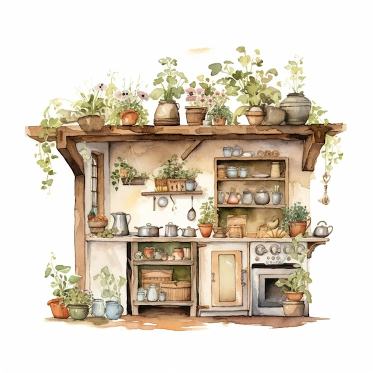 old kitchen pot creative indoor plant container urban style