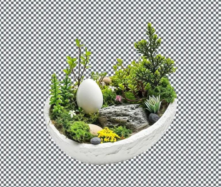 eggshells garden macro