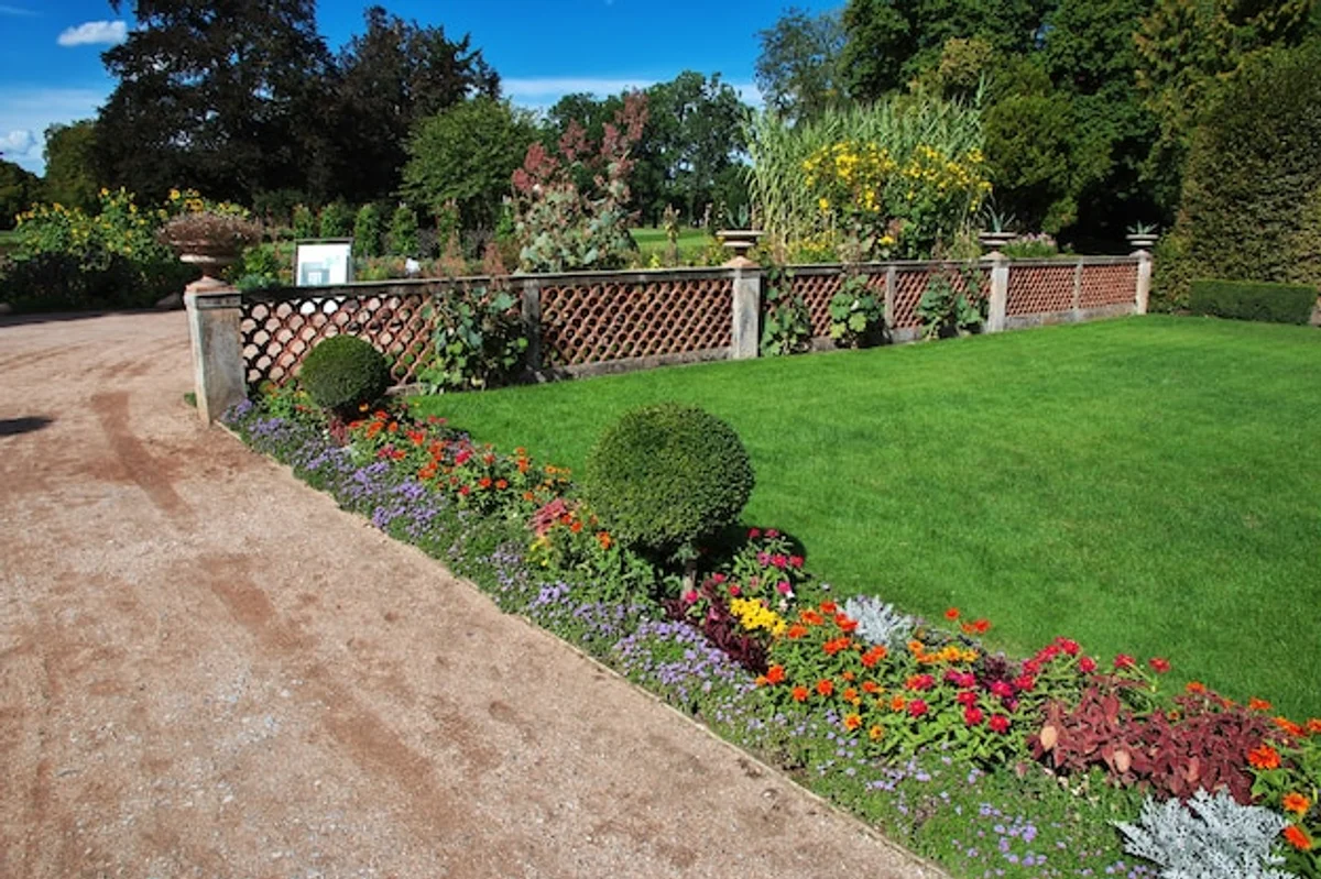 modern german fence garden