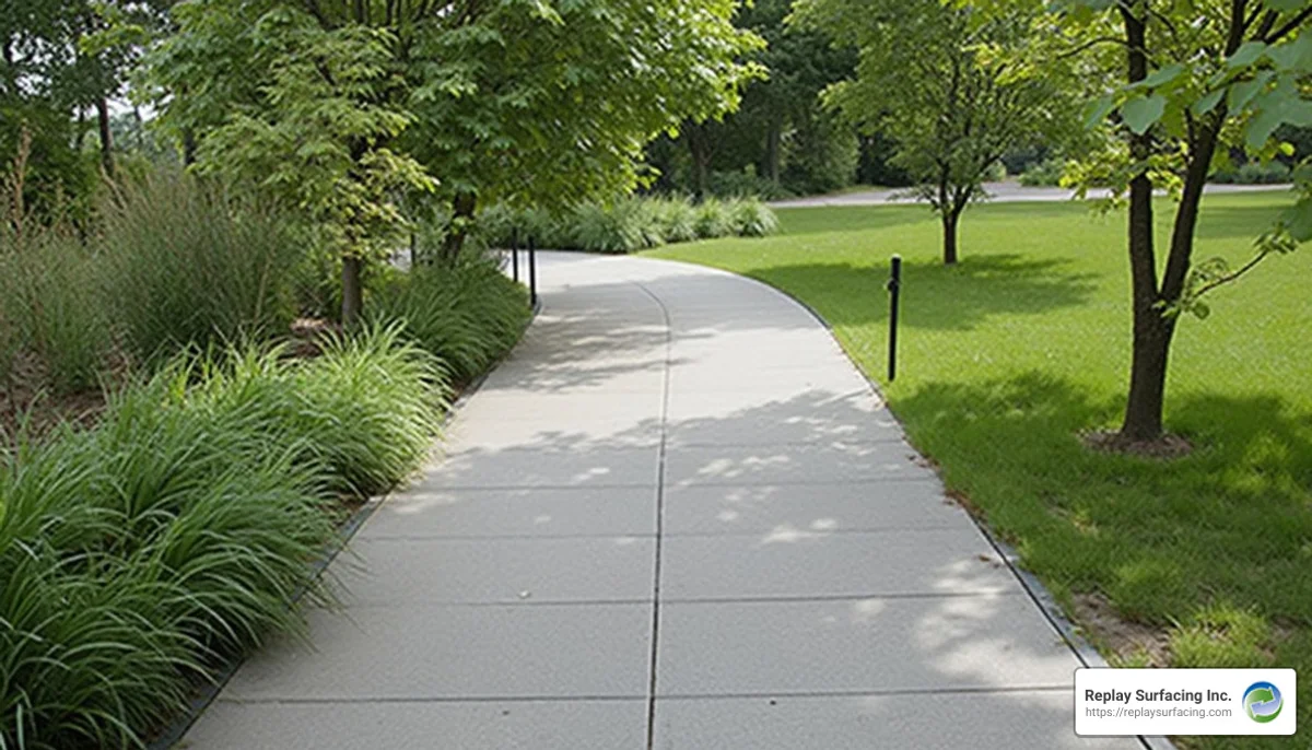 eco-friendly soft paths made from recycled materials parks Germany