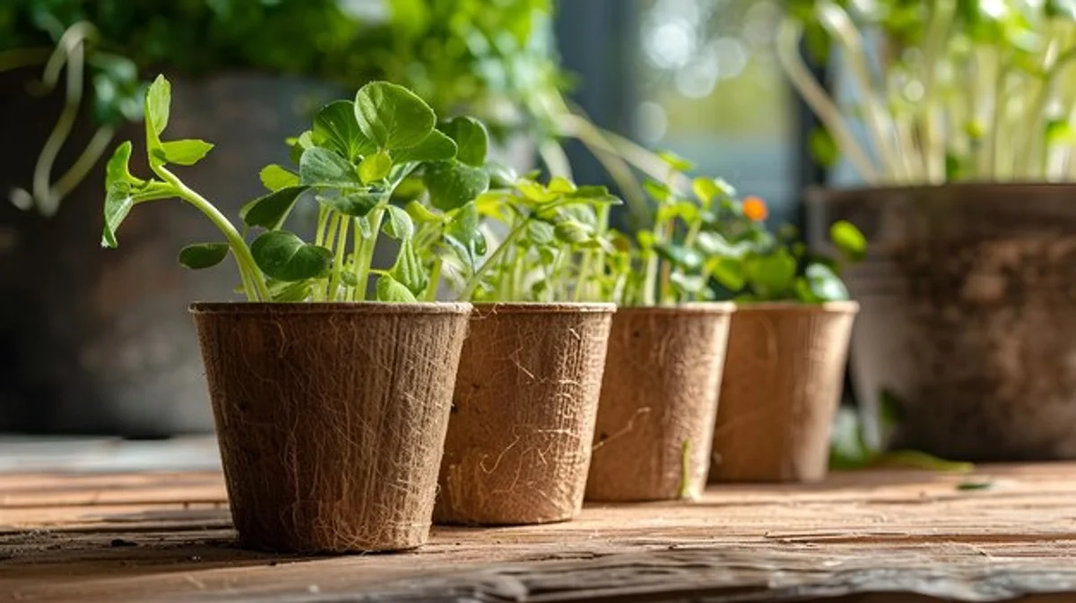 eco friendly seed starting biodegradable pots