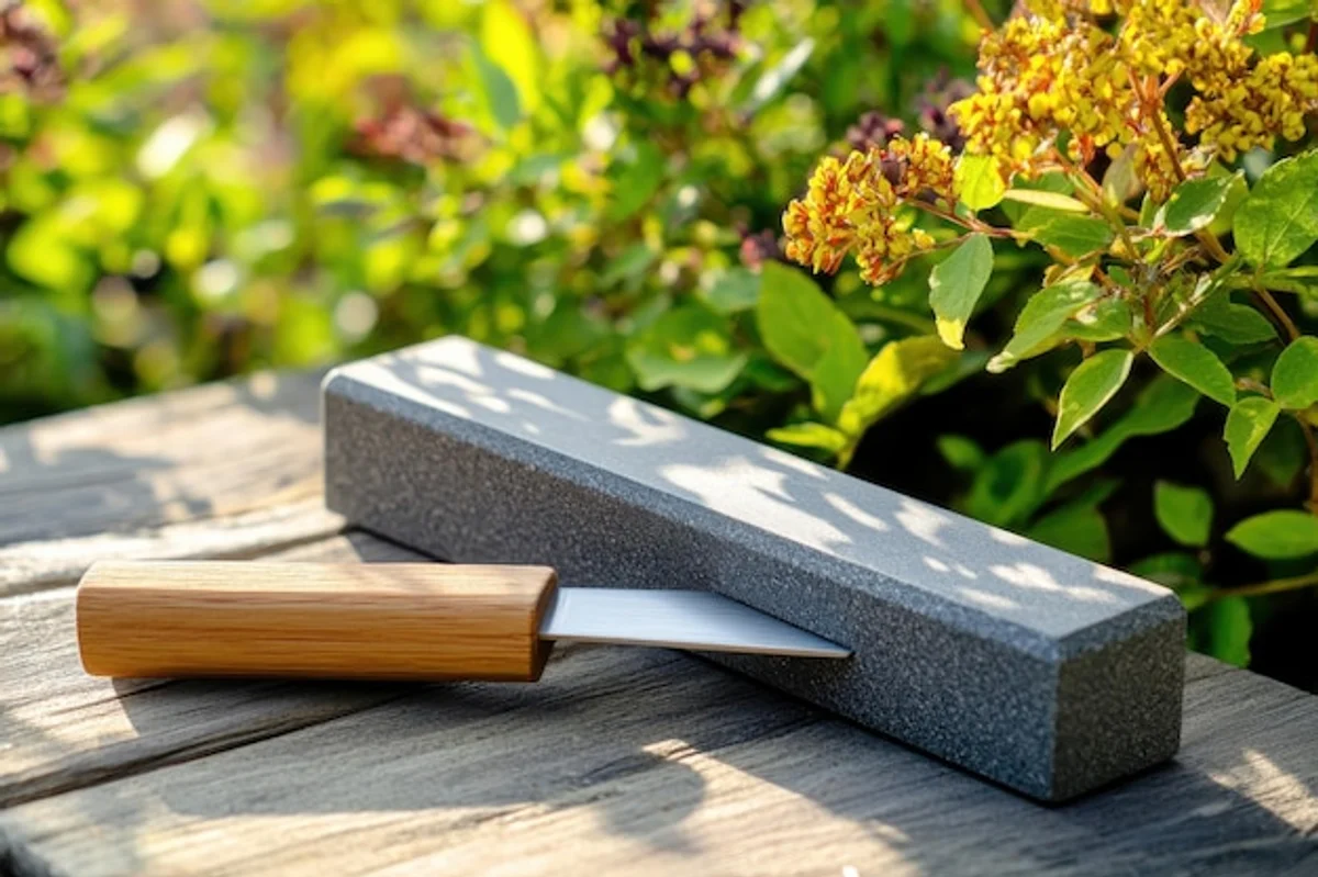 sharpening garden shears at home step by step