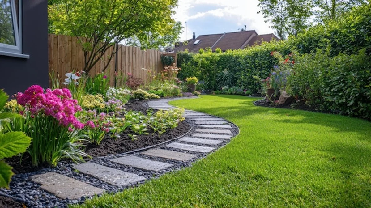 healthy natural lawn Germany backyard