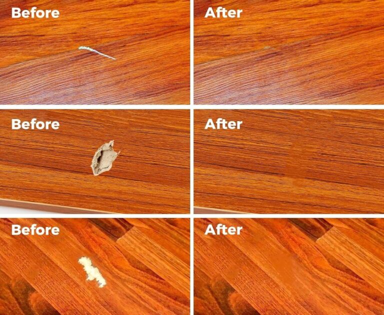 Nagellack auf Kratzer am Parkett: Eine Minute Arbeit, Monate Ergebnis