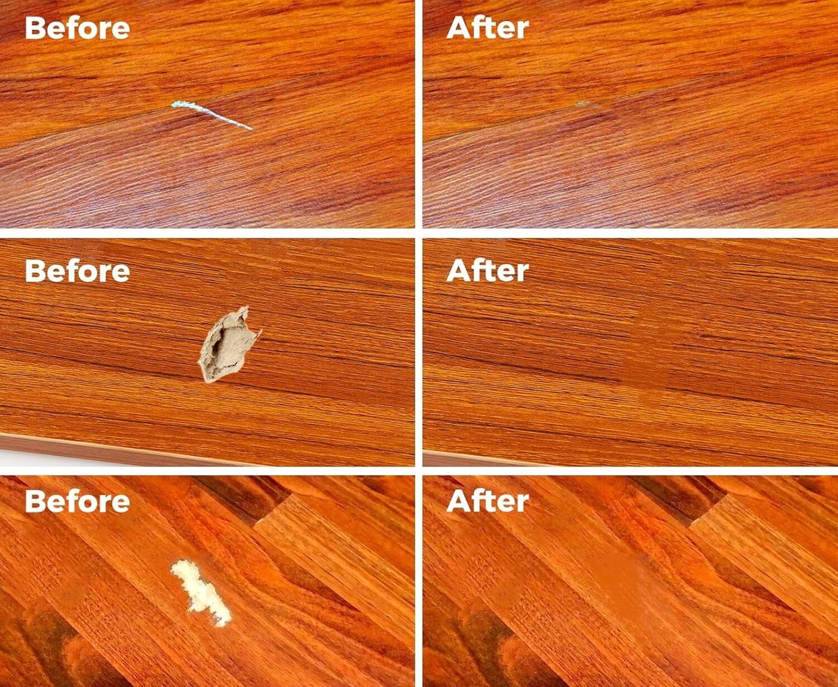 Nagellack auf Kratzer am Parkett: Eine Minute Arbeit, Monate Ergebnis