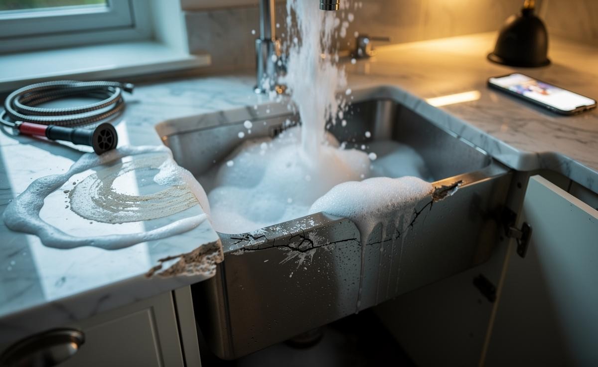 Natron und Essig in der Abflussrohre – das passiert in 10 Minuten - image 2