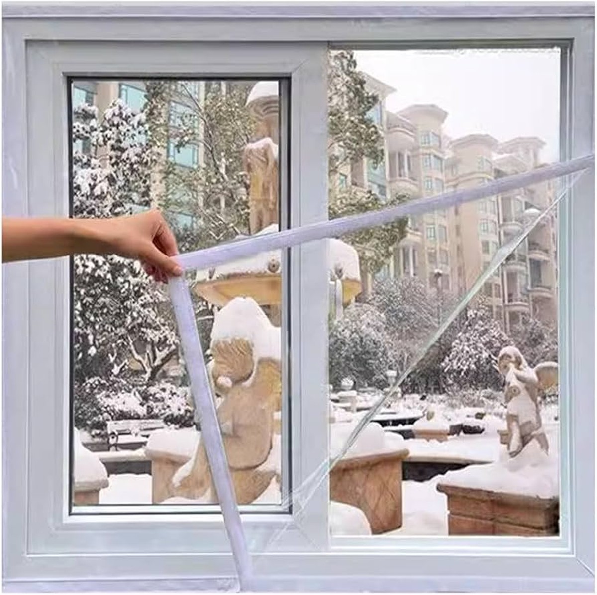 Plastikfolie über die Fensterrahmen: Das Winter-Experiment mit wissenschaftlichem Beweis - image 1