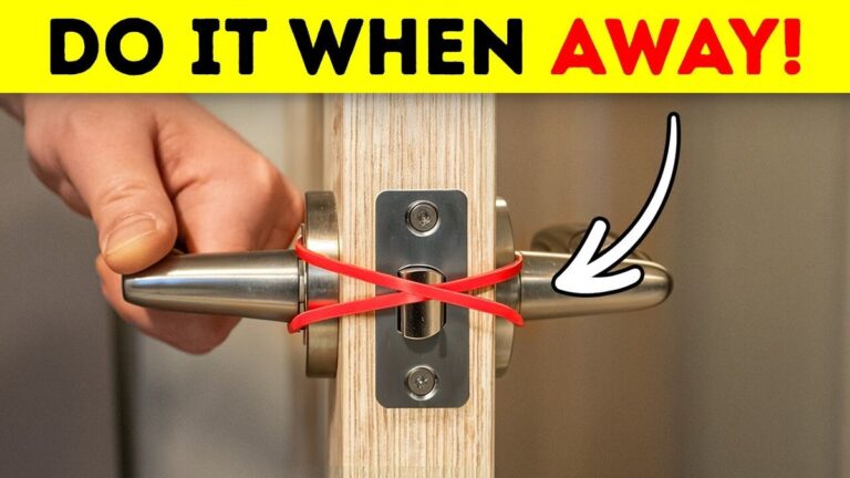 Das Gummiband um die Türklinke – eine Lösung, die Handwerker lieben